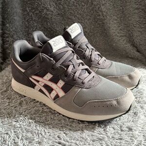 ASICS Gray Sneakers with White & Pink Trim Mens Size 13 Lace Up Shoes
